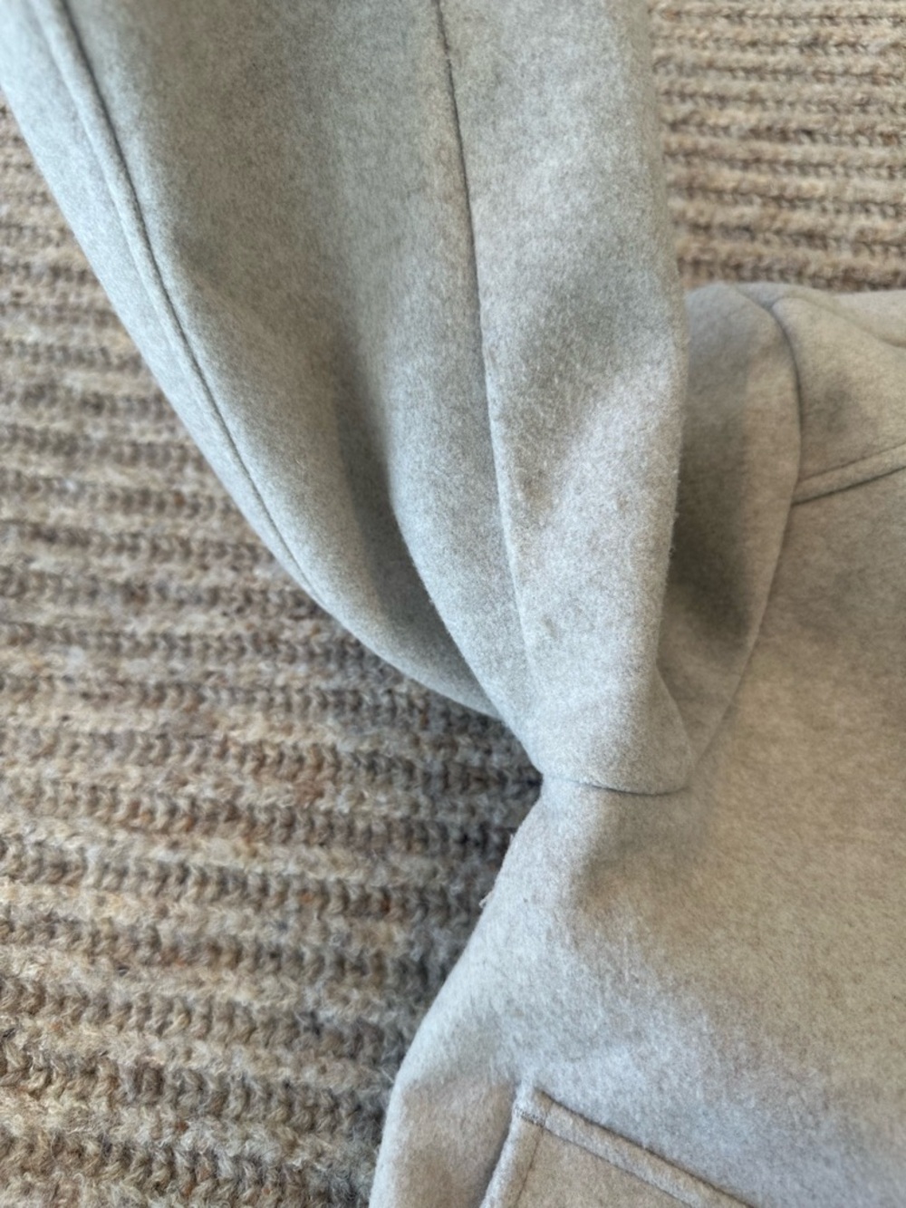 Banana Republic Light Gray Women's Wool-Blend Jacket - Picture 8 of 9